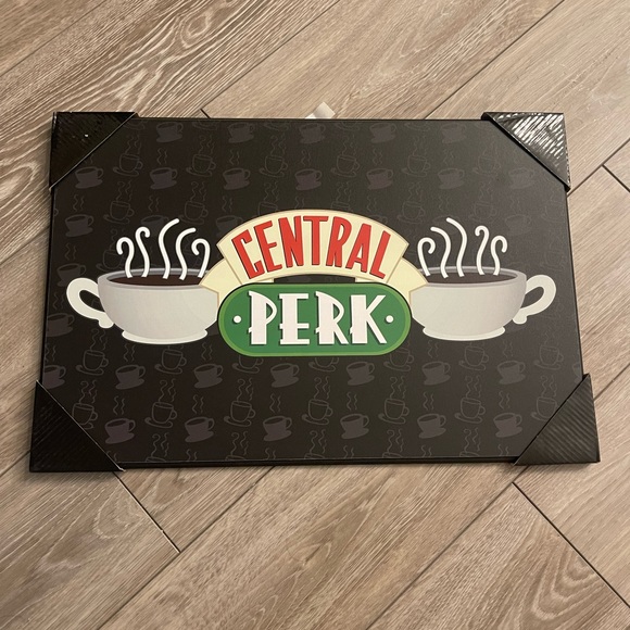 NWT Friends Tv Show Central Perk black Wall Art size 13” x 19” wall sign - Picture 2 of 8